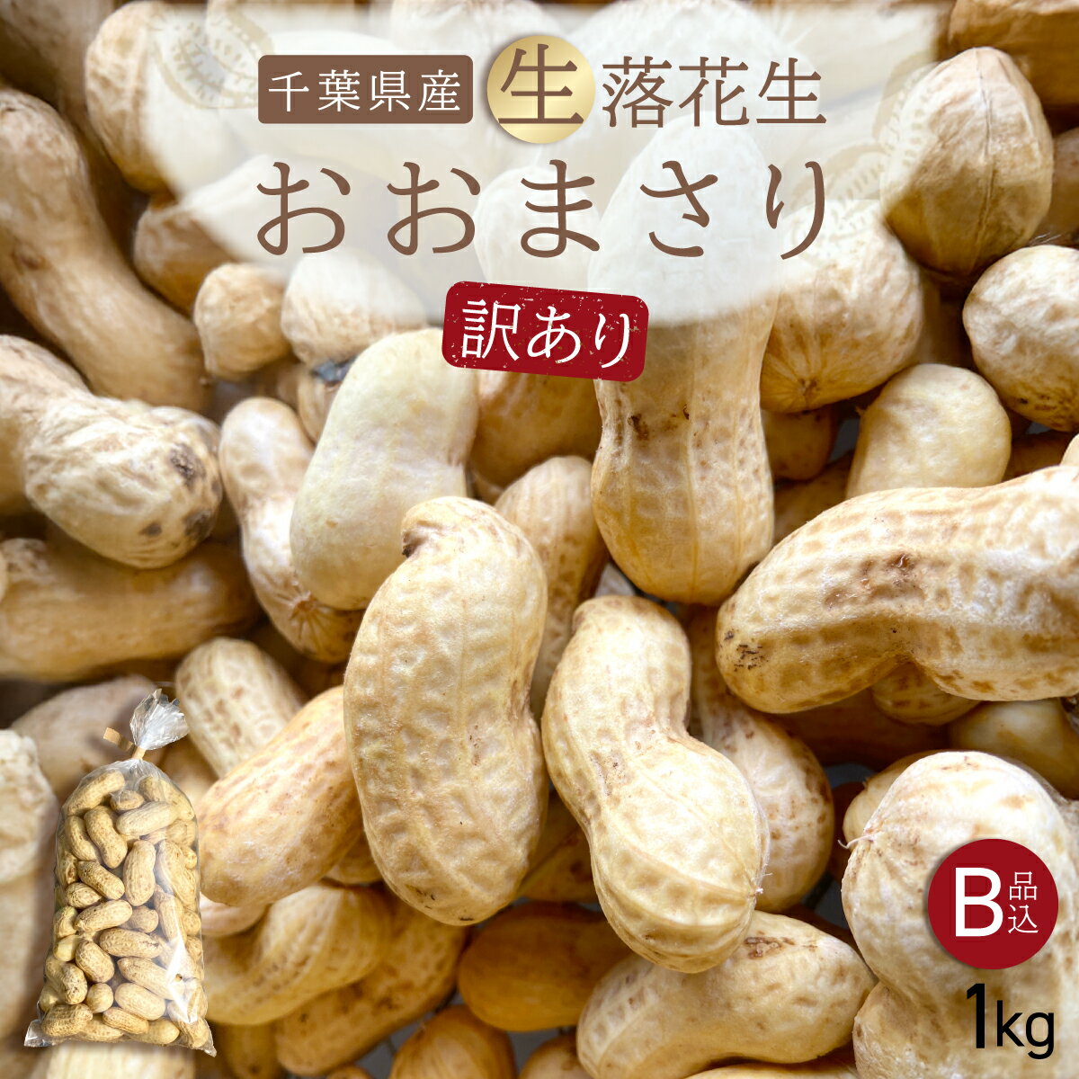 【ふるさと納税】 【先行受付・9月上旬より順次発送！】【訳あり】おおまさり 生落花生 1kg ／ふるさと納税 落花生 生 生落花生 おおまさり 生おおまさり B品 訳あり 訳アリ 大粒 希少 旬 季節限定 ふっくら ほくほく 塩ゆで おやつ おつまみ千葉県 山武市 SMAH011