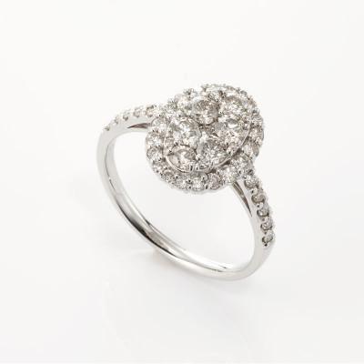 ふるさと納税 泉佐野市 ARC-EN-CIEL　PTダイヤ1ctオーバル形 リング【鑑別書付き】サイズ『13号』J003-4 |  | 03