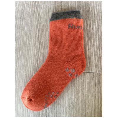 ふるさと納税 葛城市 RunNextアンゴラ入りあったかソックス/靴下★オレンジ