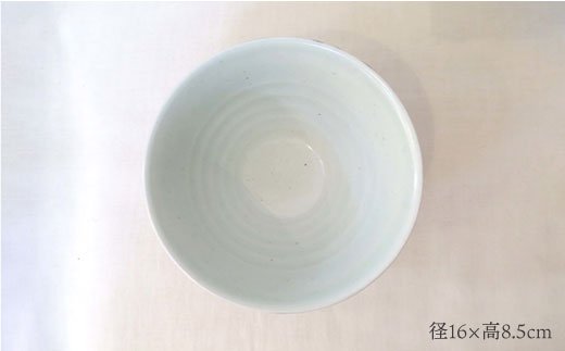 【波佐見焼】しのぎ 丼 どんぶり 大 灰釉 2個セット【堀江陶器】 [JD64]