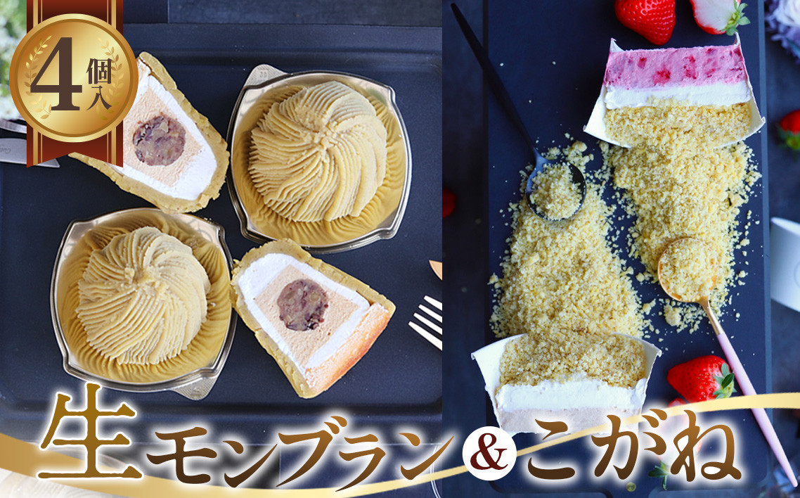 
生モンブランこがねセット [No.490] ／ 栗 マロン ケーキ スイーツ 岐阜県
