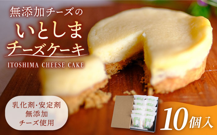 無添加チーズのいとしまチーズケーキ【10個入り】糸島手作り工房 爽風 [ATA004]