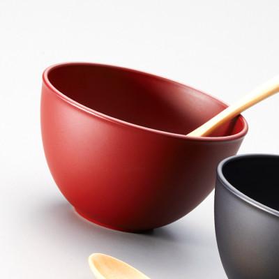 ふるさと納税 鯖江市 越前塗 和洋ボウルペア スプーンセット 吟朱・黒 φ11.2×6.8cm 食洗機・レンジ対応 |  | 01