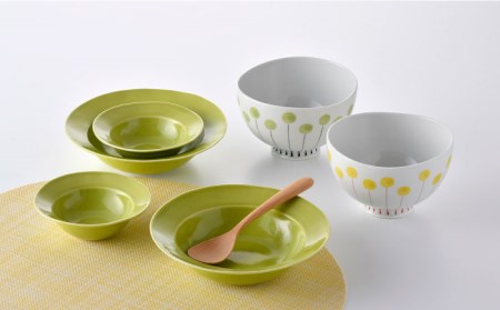 NB 104【波佐見焼】大人気 どんぶり ボウル 含む オリジナルセットアップ商品 食器 皿 【トーエー/堀江陶器】 [NB104] 波佐見焼