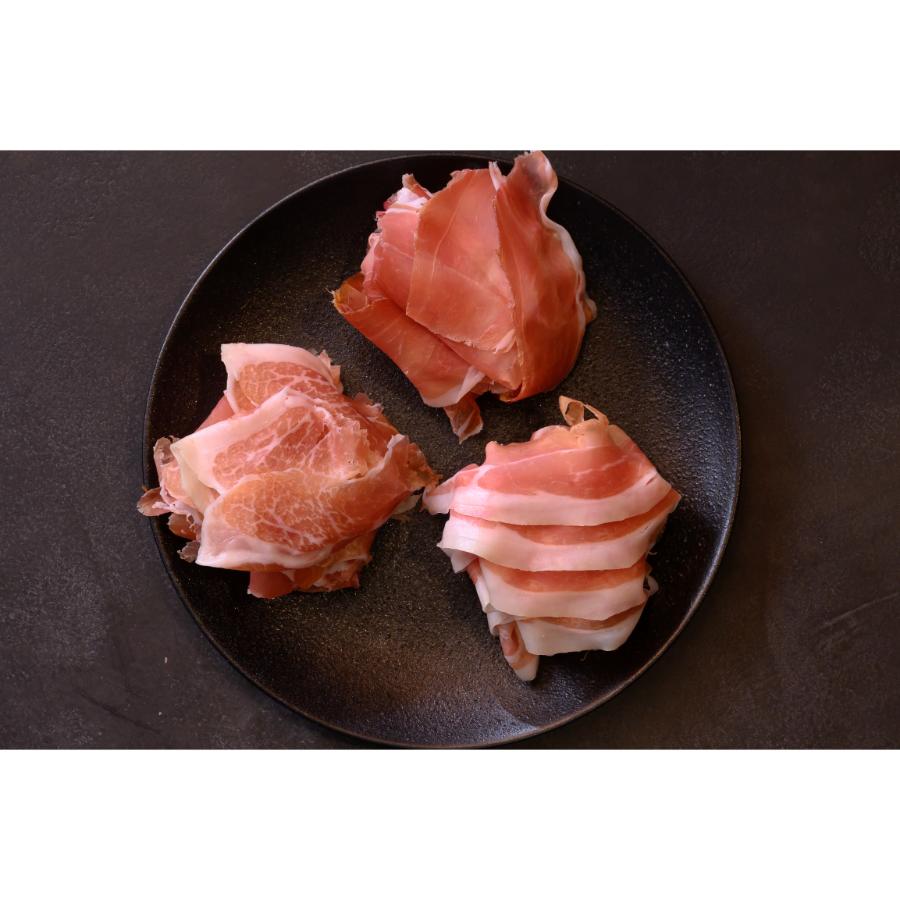 ＜八重原ハム＞長野県産ブランド豚3ブランドパルマカットスライス食べ比べセット360g（30g×12）