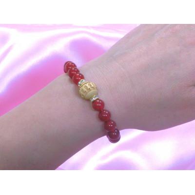 ふるさと納税 和泉市 万事が馬九行く・柘植の九頭の馬ブレスレット　赤めのう |  | 02