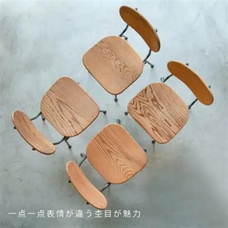 【2脚セット】杉 チェア(ラウンド)【1467827】