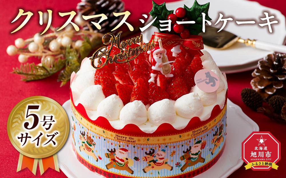 【先行予約】【2026年12月23日お届け】 クリスマスショートケーキ 5号サイズ  【 クリスマス ケーキ 菓子 お菓子 おかし スイーツ デザート 洋菓子 旭川 北海道 人気 食品 】_04255