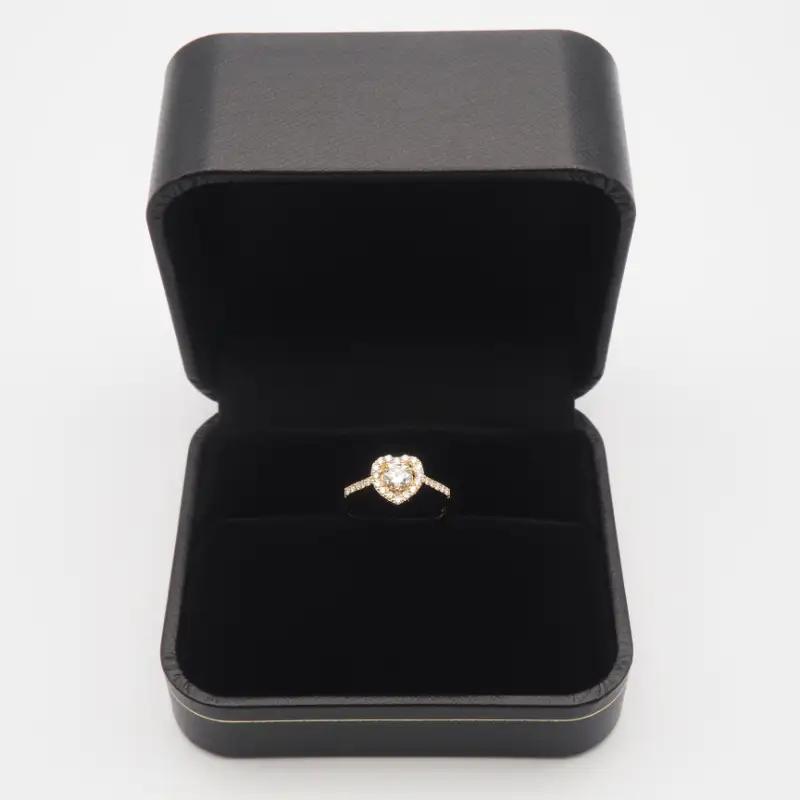 K18　0.66ct　ハートダイヤモンド リング　FHR-009694