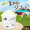 【ふるさと納税】北海道 まきばのジェラート カムイ・ミンタルの塩 130ml×6個 塩 ミルク アイス スイーツ デザート ギフト 氷菓 牛乳 お取り寄せ グルメ ギフト アイスクリーム 保存料不使用 牧場 自家製 レークヒルファーム 送料無料 洞爺湖　【洞爺湖町】