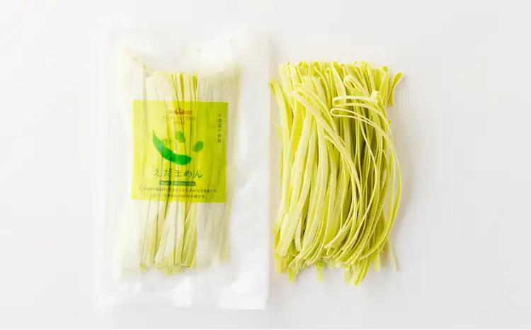 75P5502 朝採れ枝豆と減農薬米でつくった「えだまめん(米麺)」【 OGURA】