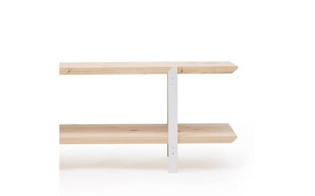 テレビボード 無垢材 ひのき kinari TV bord(キナリ TVボード)  White【幅150cm×奥行31cm】 M-mq-A04A