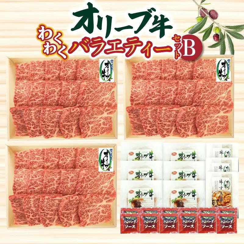 【ふるさと納税】オリーブ牛 わくわくバラエティーセットB