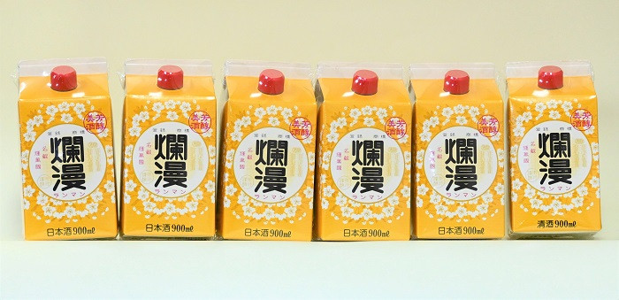 
美酒爛漫　美酒パック　900ml入り　6本　普通酒　酒処湯沢の定番酒[H4901]
