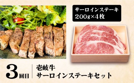 【全3回定期便】《A4-A5ランク》 壱岐牛 満足定期便 [JBO080] 和牛 黒毛和牛