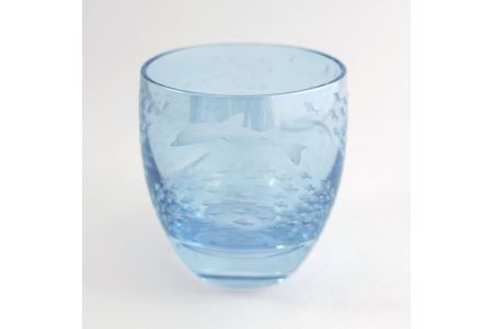 Dolphin Fish Blue 冷酒杯