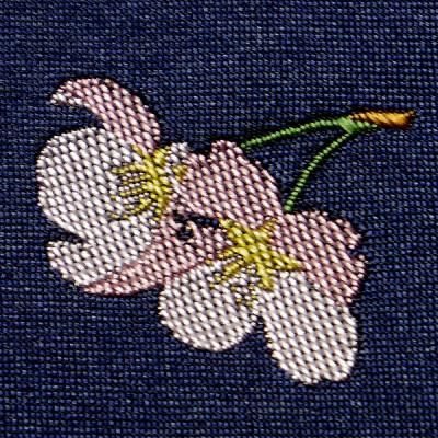 ふるさと納税 西桂町 ネクタイ　富士桜工房　梨地無地　藍色 |  | 02