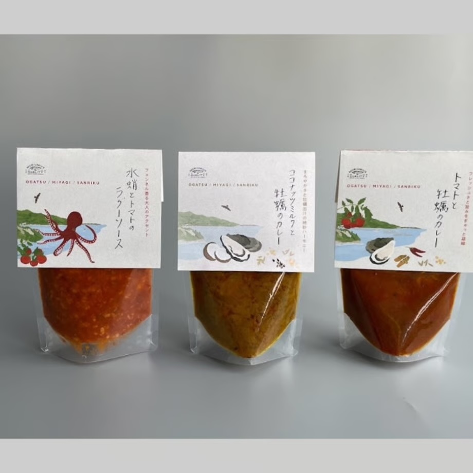 カレー パスタソース ギフトセット ココナッツミルクと牡蠣のカレー トマトと牡蠣のカレー 水蛸とトマトのラグーソース 無添加 レトルトカレー レトルト カレーライス パスタ スパイス 牡蠣 ココナッツ