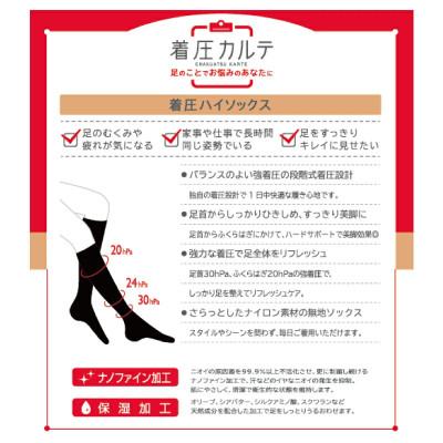 ふるさと納税 丸亀市 【メディックピエドシリーズ】着圧ハイソックスMサイズ ベージュ |  | 01