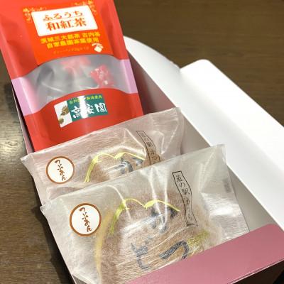 ふるさと納税 城里町 和紅茶とかつどら2個セット【つぶあん】