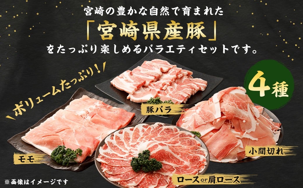 宮崎県産豚バラエティセット1.3kg