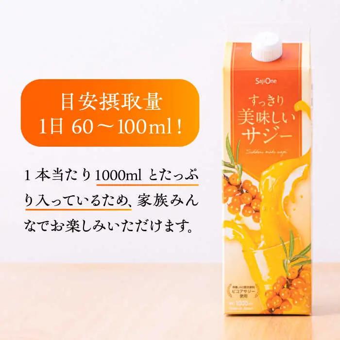 【全3回定期便】すっきり美味しい サジー 1000ml×6本 VAX048 サジージュース