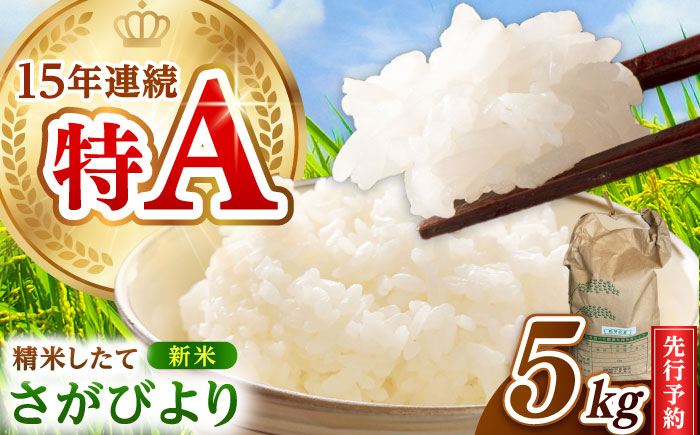令和7年産 さがびより5kg 白米 / 精米 / 佐賀県 / 有限会社中島商店 [41AGAC007]