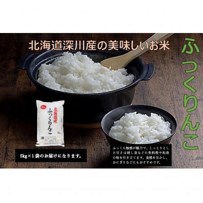 ふるさと納税 深川市 令和6年産 北海道深川産 ふっくりんこ(精米) 5kg×1袋