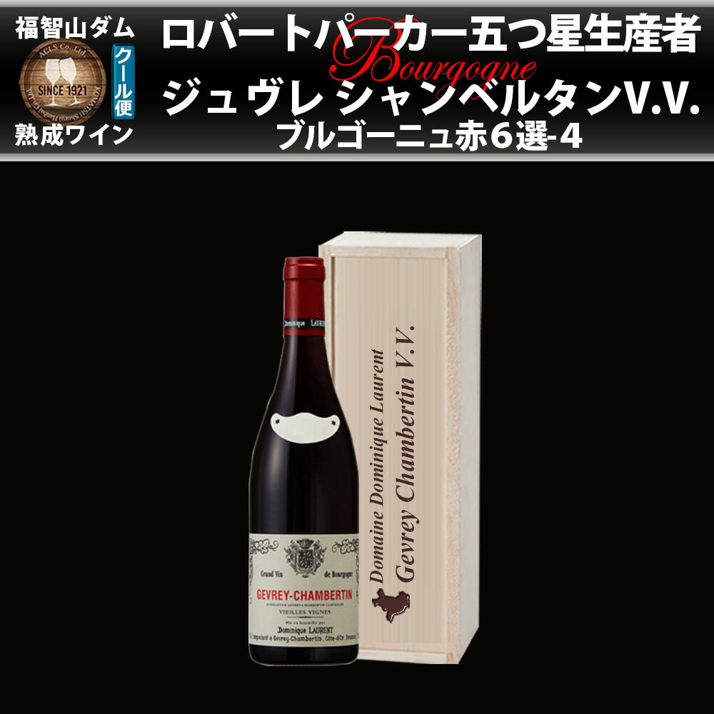 【ふるさと納税】FD564 福智山ダム熟成 五つ星生産者ブルゴーニュ赤6選-04 ドミニクローラン ジュヴレ シャンベルタンV.V. 750ml×1本 ワイン 赤ワイン お酒 酒 アルコール ぶどう ブドウ 葡萄 飲料 冷蔵 福岡県 直方市 送料無料