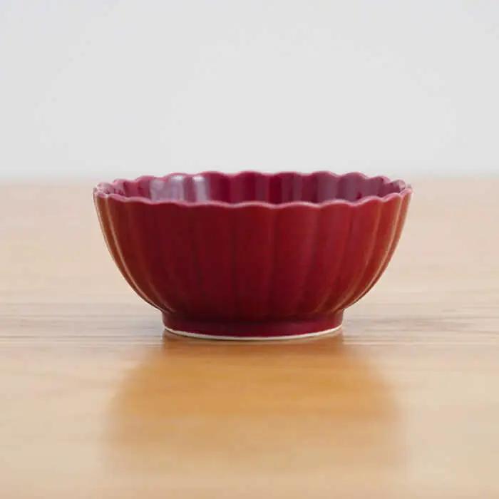 【波佐見焼】花しのぎ 丸小付 小鉢 （鶯茶・墨・紅） 3点セット 食器 皿 【団陶器】 [PB98] 波佐見焼