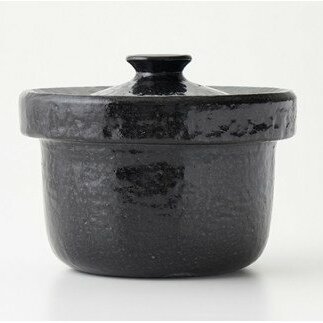 土鍋で炊くと米が甘くなる 「濃黒3合釜鍋 雑穀ご飯鍋」 ARITA PLUS A90-11_イメージ2