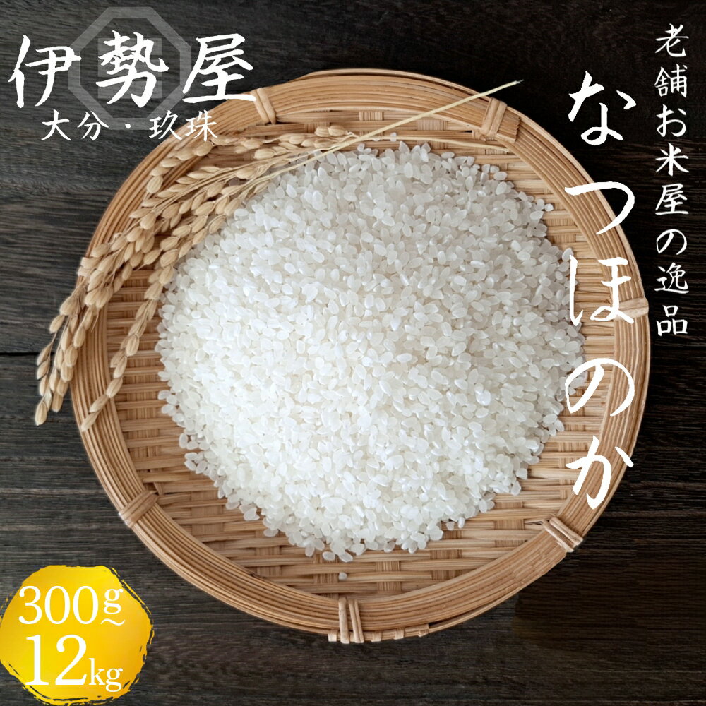 【ふるさと納税】 【令和7年産】【精白米 2合 / 3合 / 1kg / 2kg】【大分県玖珠産 なつほのか】 玖珠の老舗お米屋「伊勢屋」がお届け!　定期便 選べる 数量