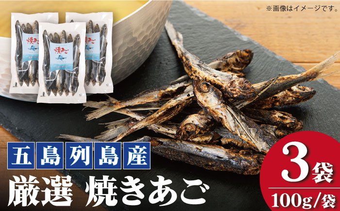 【上五島の伝統的な味をご家庭で】 厳選 無添加 焼きあご 100g×3袋 5000円 5千円 調味料 だし 【新魚目町漁業協同組合】 [RBC008]