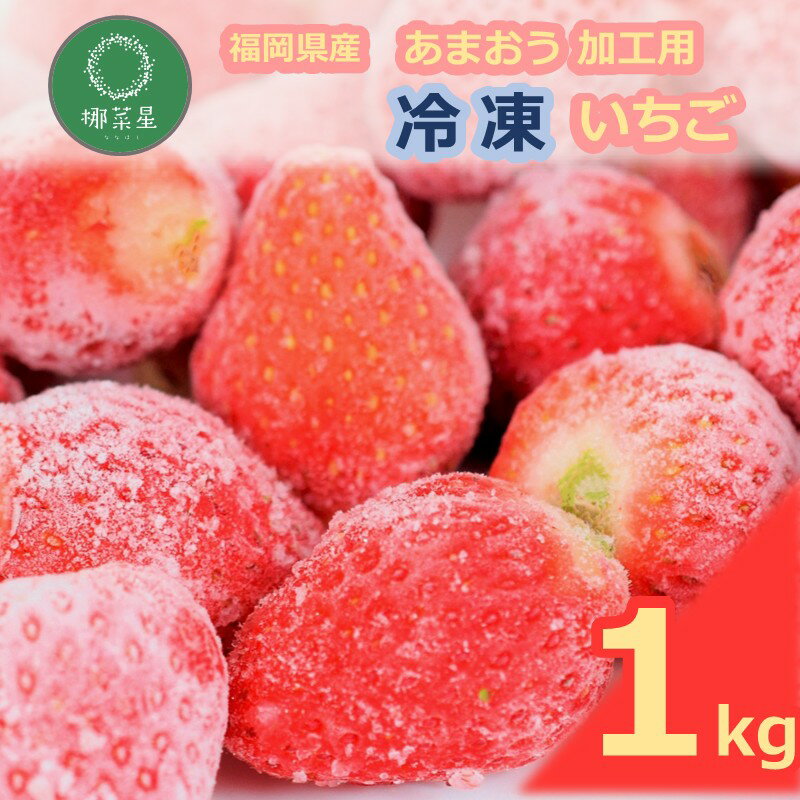 【ふるさと納税】自然栽培 福岡県産あまおう加工用(冷凍) 1kg【A9-022】