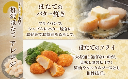 2506. ホタテ 500g ほたて 帆立 海鮮 玉冷 刺身 おつまみ 酒の肴 魚介 ほたて貝柱 送料無料 北海道 弟子屈町
