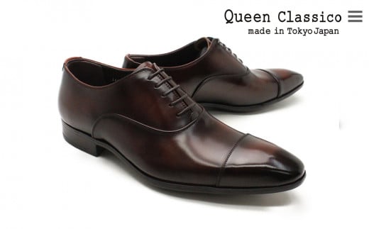 クインクラシコ 革靴 34001S〈ブラウン〉(サイズ：26.0cm)