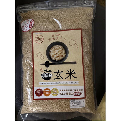 【ふるさと納税】早炊き玄米　10kg【1765096】