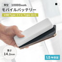 【ふるさと納税】厚さ14.2mm 10000mAh 最大15W出力 USB Type-C入出力／USB Type-A出力 モバイルバッテリー OWL-LPB10013【 神奈川県 海老名市 】