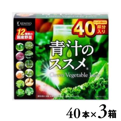 ふるさと納税 豊後高田市 青汁のススメ 40本×3箱 国産 野菜 12種 青汁 飲料