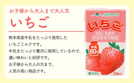 いちごミルク 250ml×24本 1ケース 紙パック 常温保存可能