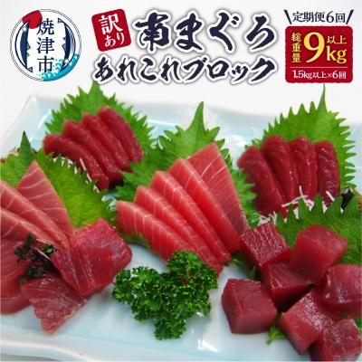 ふるさと納税 焼津市 【定期便6回】訳あり南まぐろあれこれ1.5kg以上(b200-033)