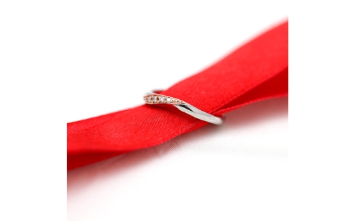リング 結婚 指輪 PT100 プラチナ10％ K18PG ピンクゴールド 0.05ct 5～16号 【233-pt100pg】 [オーダーメイドジュエリーメイ 山梨県 韮崎市 20745470-b]