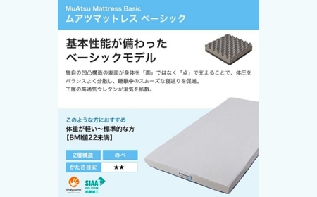 【マットレス＆まくらセット】昭和西川 ムアツ ベーシック ダブル MP2100 | マットレス