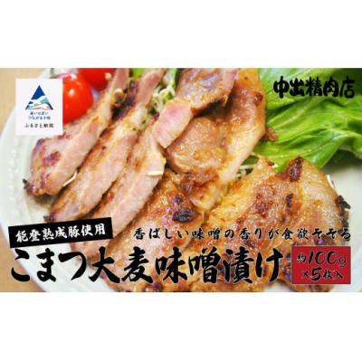 ふるさと納税 小松市 能登熟成豚 こまつ大麦味噌漬け 5枚入り 能登産ぶた熟成肉 中出精肉店 ※小分けを冷凍でお届け