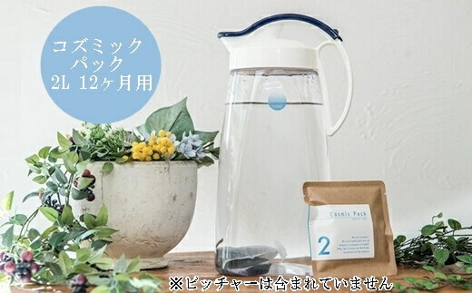 【ふるさと納税】コズミックパック2L 12ヶ月用（6か月用×2パック）浄水パック デトックス 腸活 C-セラミックス 活性炭　125001