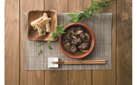 鹿スネ肉のオイル煮込み3種セット