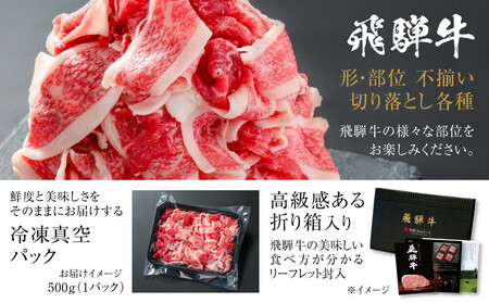 【定期便】全12回 飛騨牛 切り落とし | 訳あり 肉 お肉 切り落とし 薄切り すき焼き すきやき 黒毛和牛 和牛 牛肉  飛騨高山ミート MZ112