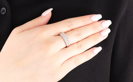 プラチナ950　ダイヤ1.0ct　パヴェ　リング　Ｒ639DI-P2【サイズ：8号～16号（0.5刻み可）】　ダイヤモンド 指輪 ジュエリー 宝石 プレゼント ギフト 贈り物
