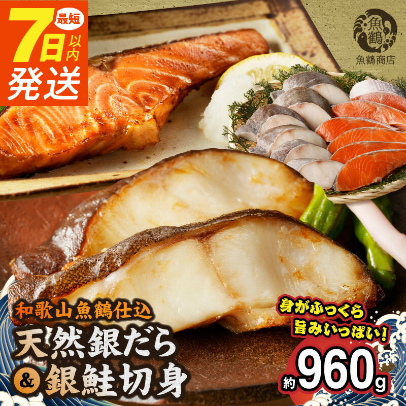 【ふるさと納税】【限定】 7日以内発送 銀だら 銀鮭 切身 各6切 計12切 選べる発送時期 真空パック 小分け 良質な脂 ふっくら 柔らかい 身質 甘み 旨味 白身魚 梅酒 北海道南産 真こんぶ だし漬け 弁当 おかず お茶漬け フライ 冷凍 お取り寄せ 和歌山県 湯浅町 送料無料
