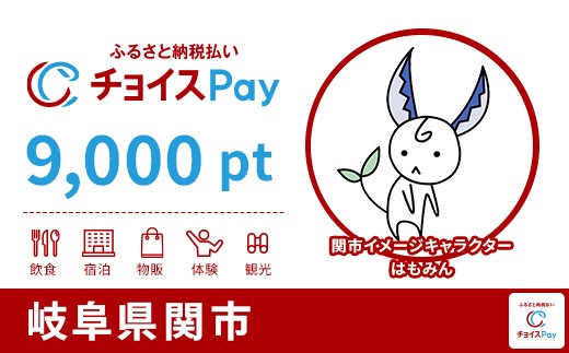 
                  関市チョイスPay 9,000pt【会員限定のお礼の品】
                